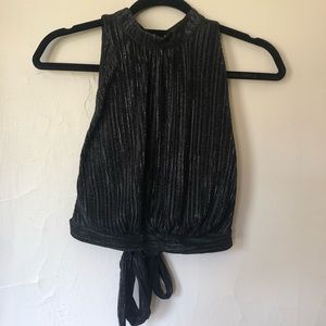 Love brand, open back high neck tank, size M